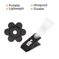 thumbnail image 4 of Jardín Bandera Goma Tapones Flor Forma y Anti-Viento Clips Accesorios Kit para Patio Bandera Soporte Postes, Negro 6en1 Juego, 4 of 4