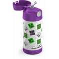 thumbnail image 5 of Bouteille isolée à pression de 12 Oz avec paille Funtainer de Thermos, Minecraft Fille, 5 of 5