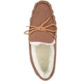 thumbnail image 6 of SNUGRUGS Men's Rubber Sole Suede Sheepskin Moccasin Slippers - Light Brown - US 8, 6 of 7