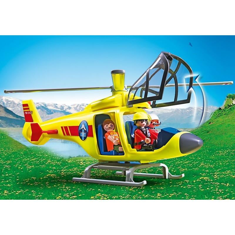 playmobil mountain rescue helicopter