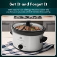 thumbnail image 2 of Elite Cuisine MST577 2 Qt Oval Slow Cooker with Adjustable Settings and Keep Warm, 2 of 6