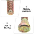 thumbnail image 3 of IFANLANDOR Mounting Bolts 2Pcs Golden Alloy For Secure Attachment In Cars And Atvs Tire Parts, 3 of 6