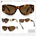 thumbnail image 2 of Womens Crop Mod Cat Eye Luxury Fashion Plastic Sunglasses Tortoise - Brown, 2 of 8