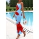 thumbnail image 3 of Vestido Maxi Floral PRETTYGARDEN Mujer Tirantes Finos Azul Claro XXL, 3 of 8