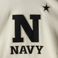 thumbnail image 4 of Men's Colosseum Cream Navy Midshipmen 2.0 Lace-Up Pullover Hoodie, 4 of 4