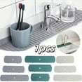 thumbnail image 2 of 1pcs Silicone Faucet Mat Splash Guard Water Catcher Protector Bathroom Balcony Kitchen Sink Countertop Drip Catcher Tray Tools, 2 of 9