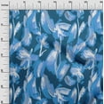 thumbnail image 2 of oneOone Cotton Poplin Twill Teal Blue Fabric Florals Quilting Supplies Print Sewing Fabric By The Yard 56 Inch Wide, 2 of 4