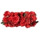 thumbnail image 1 of Fondo de pared de flores artificiales para boda, camino citado, flores, decoración de fiesta, rojo, 1 of 7