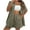 Army Green 1, variant on 2 Piece Outfits Women Summer Cotton Linen Shorts Set Going Out 2 Piece Co Ord Sets Casual Loose Short Sleeve Button Shirts & Shorts Matching Beach Travel Outfit Ladies Tracksuit Shirt Sets