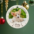 thumbnail image 6 of My First Christmas Ornament 2025, Dog Decor Gift, Customized Add Any Photo Ornament Gift for Dog Pet, Dog Lover Christmas Ornament Decor, Custom Puppy's 1st Xmas Ceramic Ornament with Name EiASef, 6 of 6