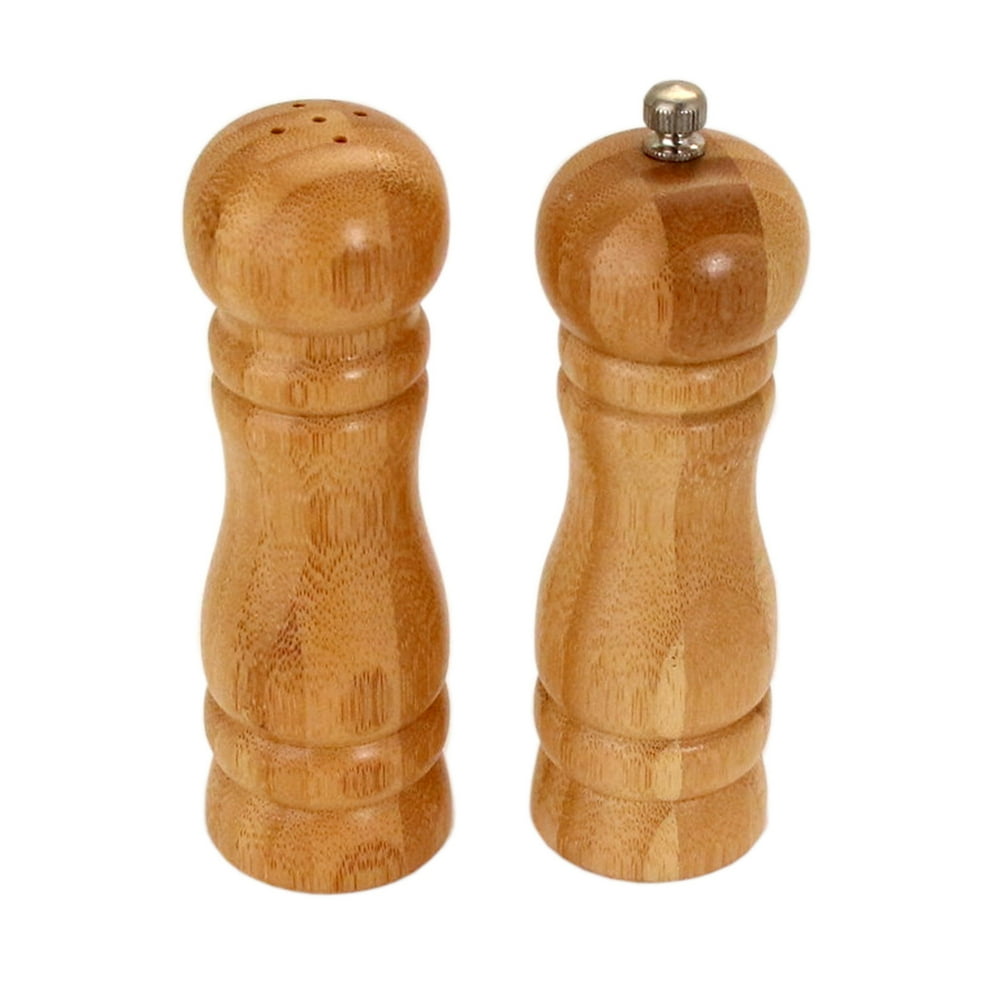 Monogram Online Bamboo Salt Shaker/Pepper Mill