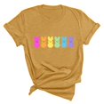 thumbnail image 1 of Plebaso T-Shirts de Pâques pour Femmes Manches Courtes Imprimés Graphiques Hauts Été Décontractés Amples, 1 of 6