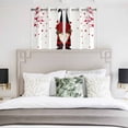 thumbnail image 3 of Red Valentines Day Kitchen Curtains Window Panels, Red Love Heart Tree Insulated Window Treatment Curtain, Grommet Curtains for Bedroom/Living Room/Bathroom, 2 Piece 42"Wx54"L, 3 of 8