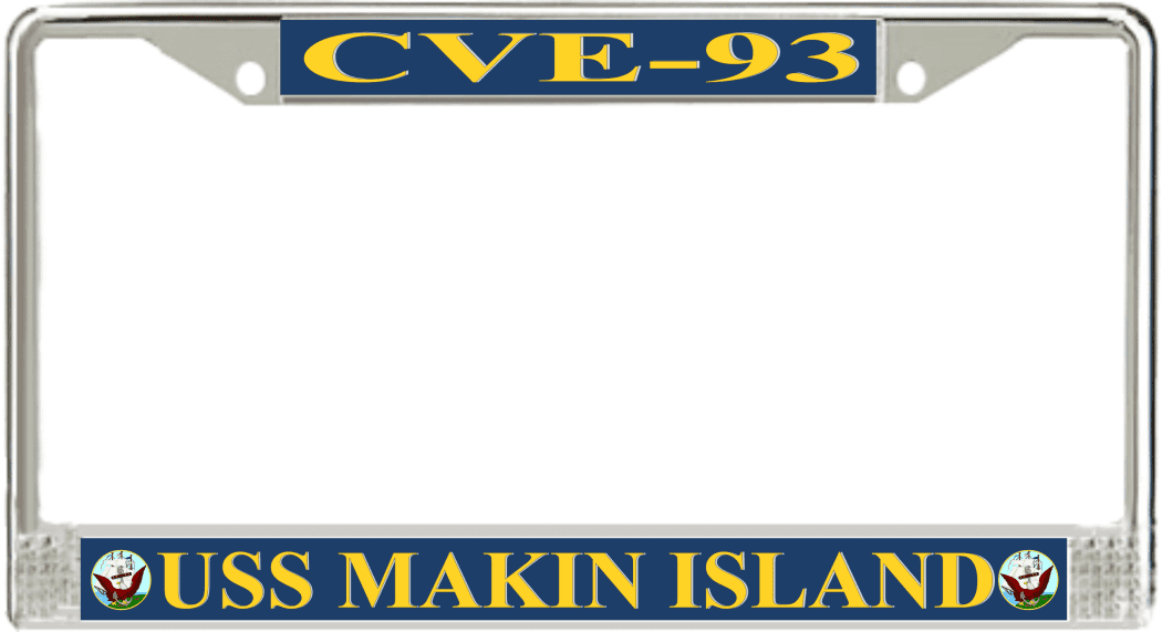 USS Makin Island CVE-93 License Plate Frame