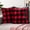 Checkered Red, variant on PAVILIA Burgundy Red Throw Pillow Covers with Pom Pom 18x18 Set of 2, Decorative Pillow Cases for Bedroom Aesthetic, Small Throw Pillows Set for Bed, Velvet Euro Plush Cushion Covers for Sofa Couch