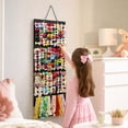 thumbnail image 5 of Hair Bows Holder Organizer Wall Hanging Felt Accessory Storage Hanger For Hair Clips Headbands Barrettes Room Decor Display Solution (Black), 5 of 6