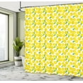 thumbnail image 5 of Ambesonne Fruit Shower Curtain, Repeating Citrus Plant Orange, 69"Wx84"L, Yellow Green White, 5 of 5