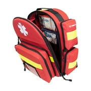 Primacare KP-4183 Trauma Emergency Medical Supplies Tactical Trauma Back Pack Bag for Holding O2 Tank, 17x6x19 Inches