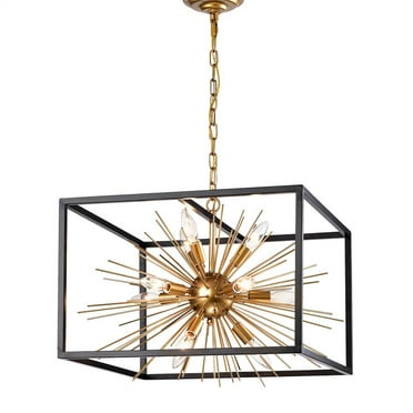 Warehouse of Tiffany IMP11 Dharde 20.08 in. 11-Light Indoor Bronze Finish Chandelier with Light Kit