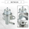 thumbnail image 6 of Fuel Injection Pressure Regulator for Mitsubishi Montero 1995-2002 Metal No.MD322986 Silver Tone, 6 of 7