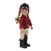 Our Generation Lily Anna Poseable Deluxe Doll Set with Riding Outfit, Award Ceremony Outfit, and Adventure At Shelby Stables Sto