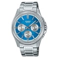 thumbnail image 1 of Casio Enticer Analog Stainless Steel Ice Blue Dial Quartz MTP-1375D-2A2 Men's Watch, 1 of 1