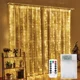 thumbnail image 2 of Christmas Lights Curtains for Windows Led Fairy New Year Lighting Room String Battery Powered Garland Waterfalls Decorations, 2 of 5