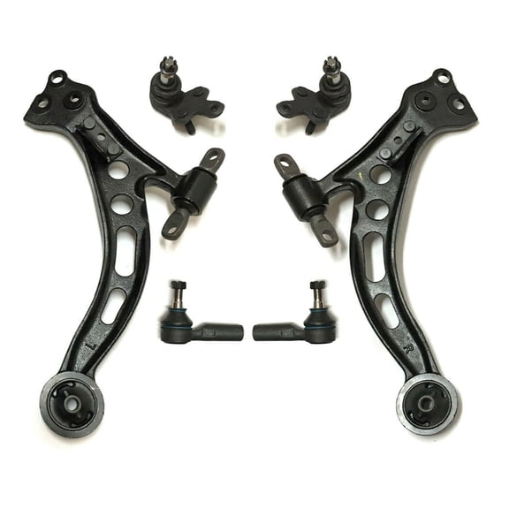 6 Pc Front Suspension Kit Lower Control Arms and Ball Joints Passenger & Driver Side, Outer Tie Rod End Fits select: 1997-2001 TOYOTA CAMRY, 1999-2003 LEXUS RX