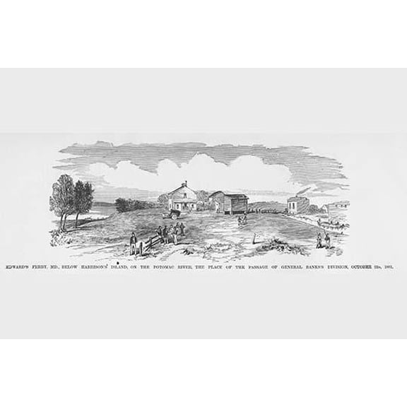 Edward's Ferry, Headquarters-Fine Art Canvas Print (20" x 30")