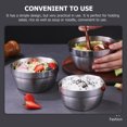 thumbnail image 4 of Stainless Steel Cold Noodle Bowl Kitchen Soup Noodle Bowl Mixed Rice Bowl, 4 of 8