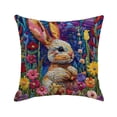 thumbnail image 2 of Bunny Clearance! YZEGDCH Easter Bunny Pillow Covers 18"x18" Easter Couch Throw Pillow Covers Bunny Decorations for Sofa, Indoor, Outdoor, Spring Decor for Home, 2 of 6