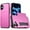 Pink, variant on Allytechgroup for iPhone 16 Plus Wallet Case with Credit Card Slot, [Include 1X Screen Protector]  Built-in Camera Screen Protector Slim Lightweight Phone Case for iPhone 16 Plus, White