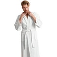 thumbnail image 2 of Men's Waffle Spa Bathrobe - Long, Lightweight, Absorbent, 2 of 4
