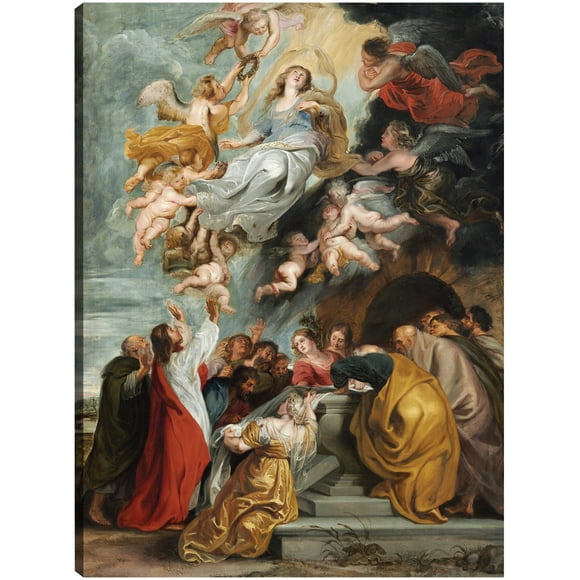 Cuadro Decorativo - La Asunción de la Virgen (probablemente a mediados de la década de 1620) Jr  Impresión en canvas, estrechado.