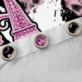 thumbnail image 4 of Homewish Pink Eiffel Tower Black Out Curtains for Girls, Fashion Leopard Cheetah Print Curtains Pack of 2 (42x63 Each), Anniversary Bedroom Curtains, Curtains and Drapes Decor, 4 of 6