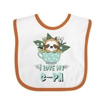 Inktastic Teacup Raccoon I Love My G-pa Boys or Girls Baby Bib