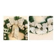 thumbnail image 7 of 16 Inch Christmas Wreath with Balls Bow Ornaments Christmas Wreath Flower Wreath White, 7 of 7