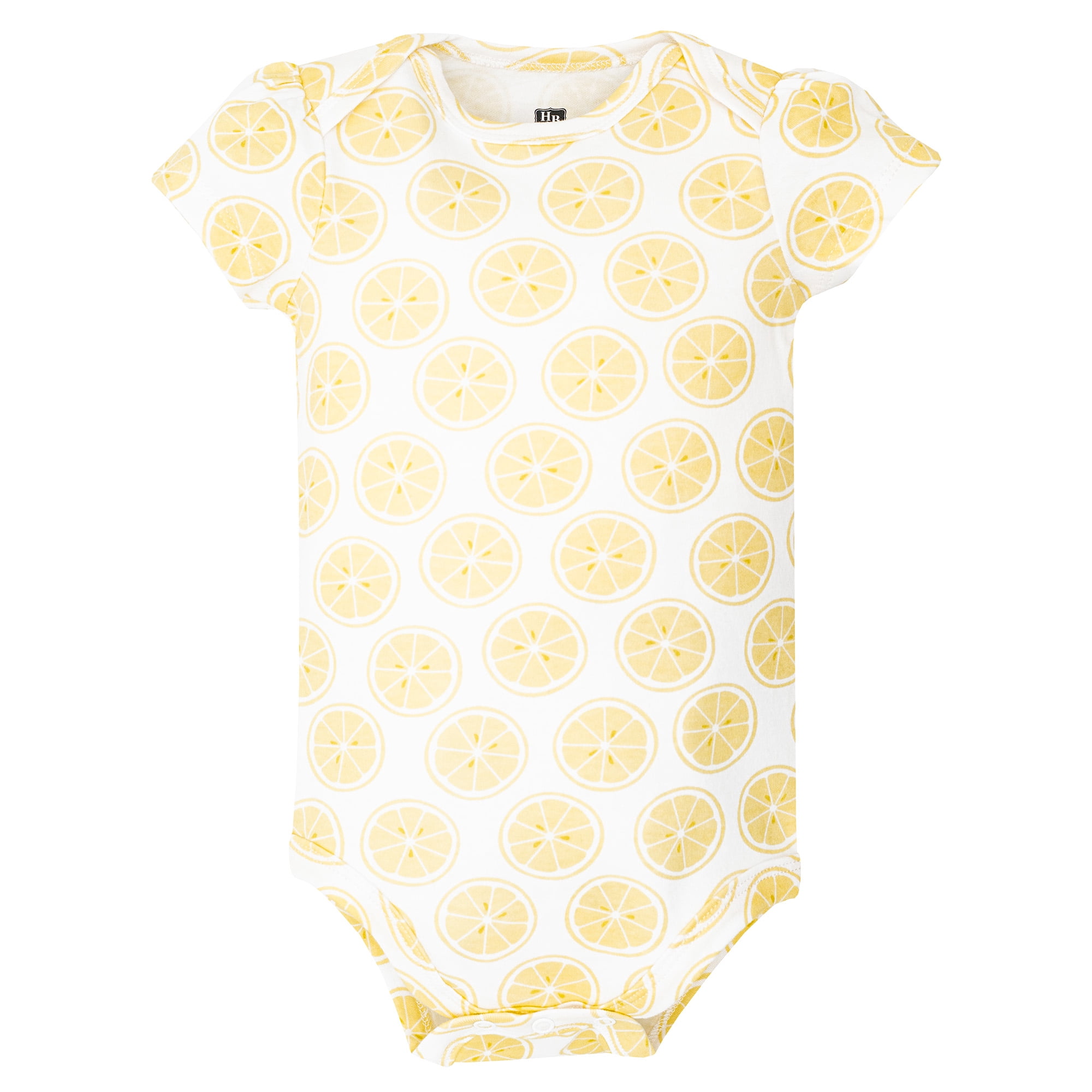 Hudson Baby Infant Girls Cotton Bodysuits 5-Pack, Main Squeeze Lemon, Preemie