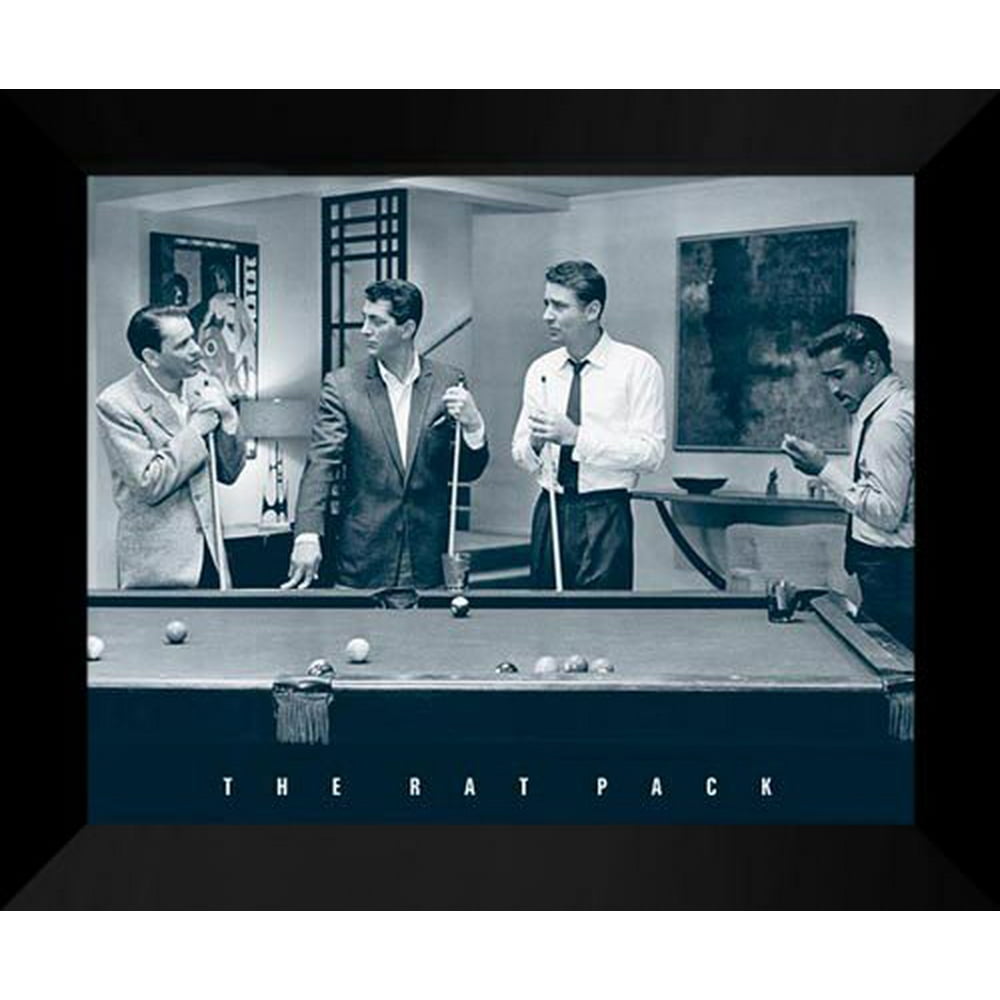 Rat Pack Pool 20x24 Framed Art Print.