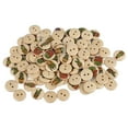 thumbnail image 2 of Mixed Wooden Buttons 100pcs, Synthetic Wood, Sewing Craft, DIY Gift, Skin Friendly, 2 of 8