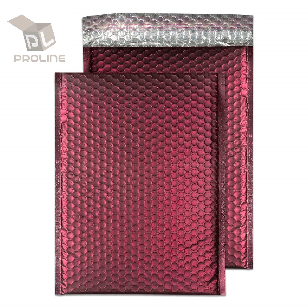 ProLine Glamour Metallic Pink Poly Bubble Mailers Envelopes Self Sealing Bags #000 4x8 Extra Wide 1000