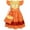 A02165-Orange, variant on Benylion Kids Encanto Mirabel Costume Dress Girls Cosplay Mirabel Madrigal Princess Skirts Outfits with Bag Halloween Outfit for 7-8 years
