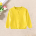 thumbnail image 4 of Grblisyd Girls Button Down Cardigan Kids Long Sleeve Crewneck Uniform Knit Sweater, 4 of 4