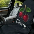 thumbnail image 3 of Binienty Cherry Sweat Towel Car Seat Cover Black Soft Breathable Cozy Removable Car Sweat Towel Front Seat Cover After Gym Workout Beach Swimming, 3 of 8