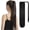 Black, variant on Aorsher Ponytail Extension 24 Inch Long Straight Wrap Around Black Ponytail Synthetic Heat Resistant Clips in Hairpiece for Women
