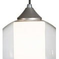 thumbnail image 2 of Meyda Tiffany 189216 Bola - 1 Light Cilindro Pendant   Brushed Nickel Finish with White/Clear Glass, 2 of 5