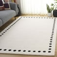 thumbnail image 2 of SAFAVIEH Metro Emory Bordered Area Rug, Ivory/Black, 6' x 6' Square, 2 of 8