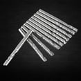 thumbnail image 3 of 4mm Single Flute End Mill, Tungsten Carbide Spiral End Mills Cutter CNC Router Bits, 10pcs Set for Acrylic, PVC, Wood, 3 of 7