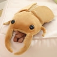 thumbnail image 6 of Simulation Plush Insect Backpack Stuffed Stag Beetle Shaped Bag Cartoon Insect Toys Kawaii Storage Backpack, 6 of 7