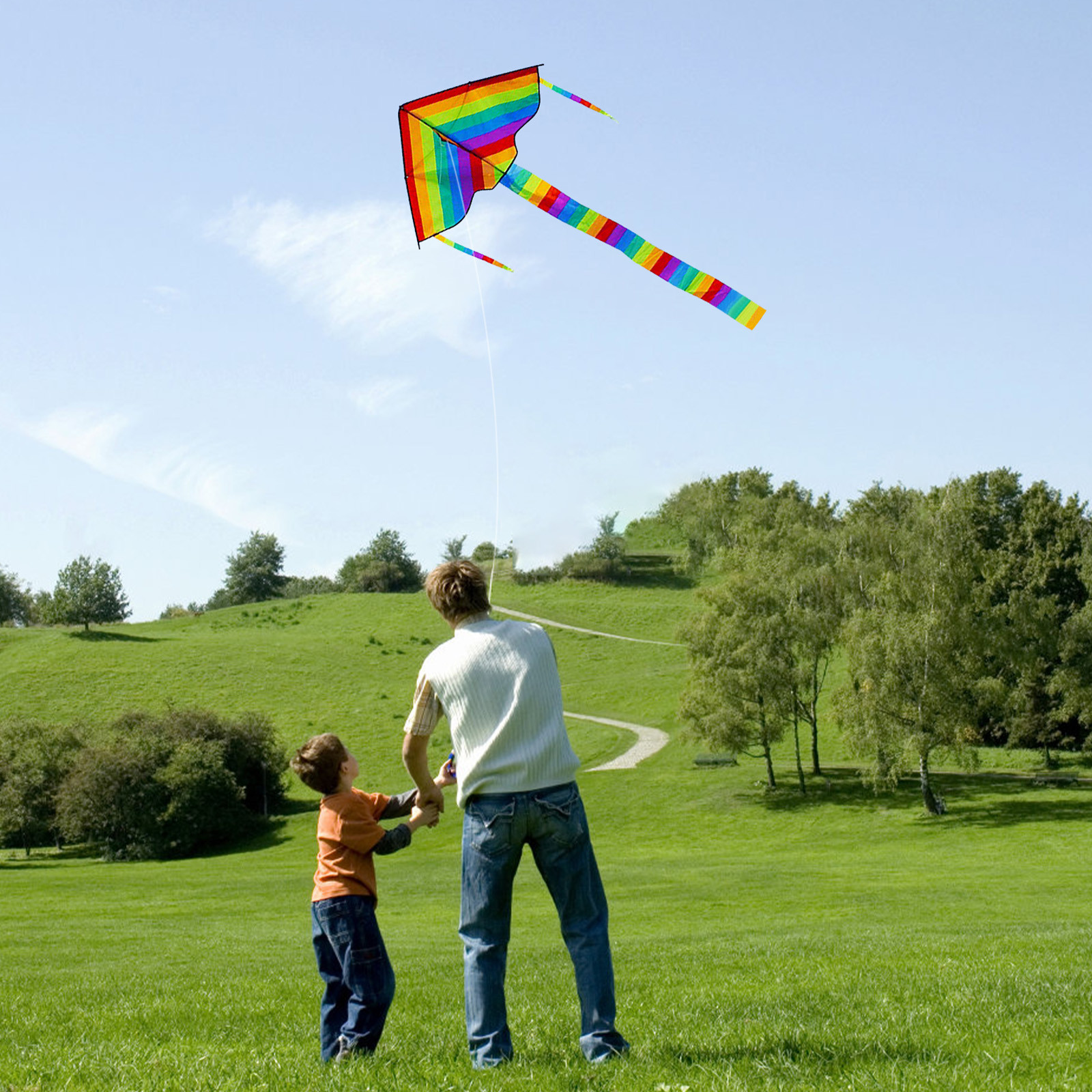 JingChun Kites for Kids Kites for the Beach Huge Kite for Kids Colorful ...